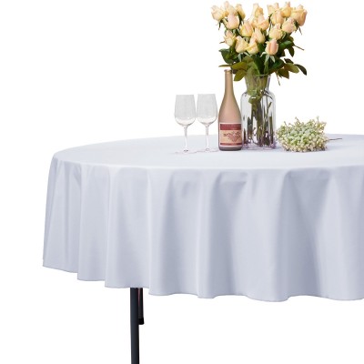 VEEYOO Tablecloth 54 inch Square Solid Polyester Table Cloth for Wedding Restaurant Party Coffee Shop Picnic Christmas Baby Blue