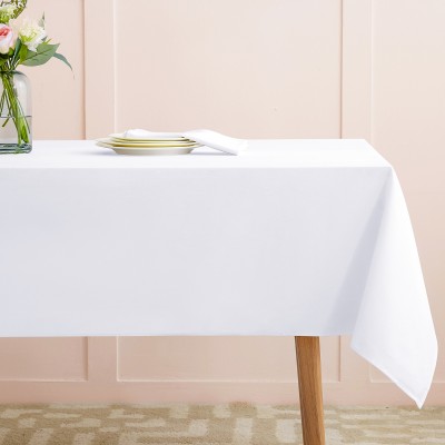 VEEYOO Table Cloth 152 x 259 cm Rectangular Polyester Tablecloth Wedding Restaurant Party Table Cover Mint Green 